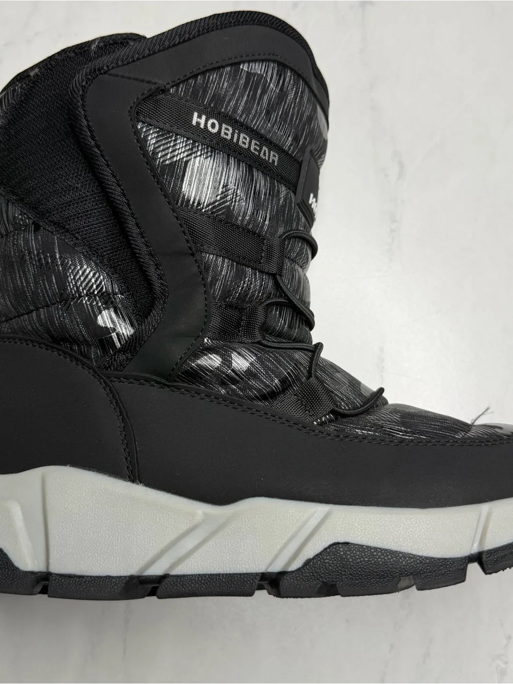 Hobibear Kids' Black Winter Rain & Snow Boots